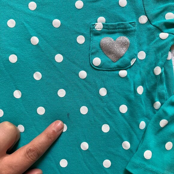 Baby Gap Factory 3T Long Sleeve Tee Pink Fuchsia Polka Dot Kids Button-Up - Picture 16 of 16